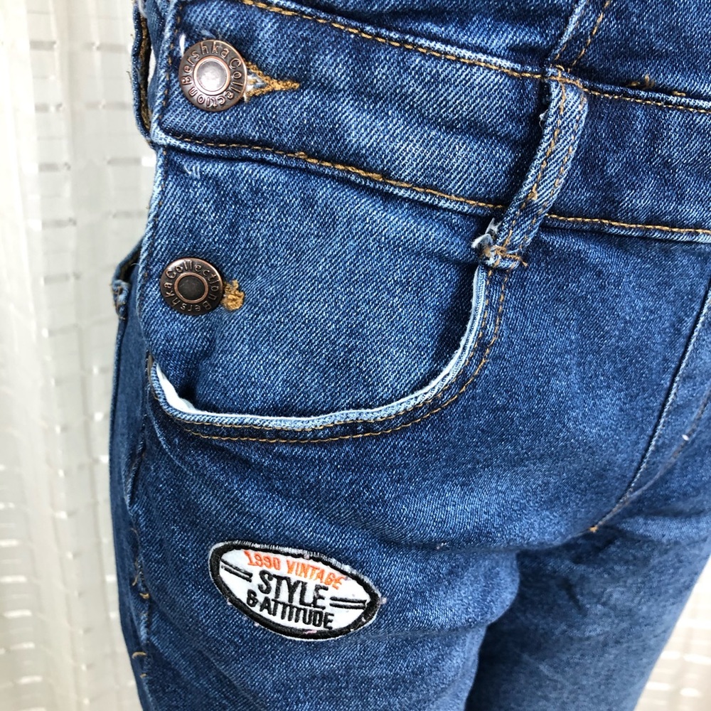 Bershka Distress Denim Overall Small - Picture 6 of 8
